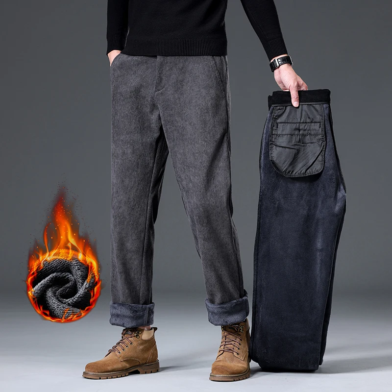 Russia Winter Men's Fleece Cor - Corduroy Pant Warm recension och pris