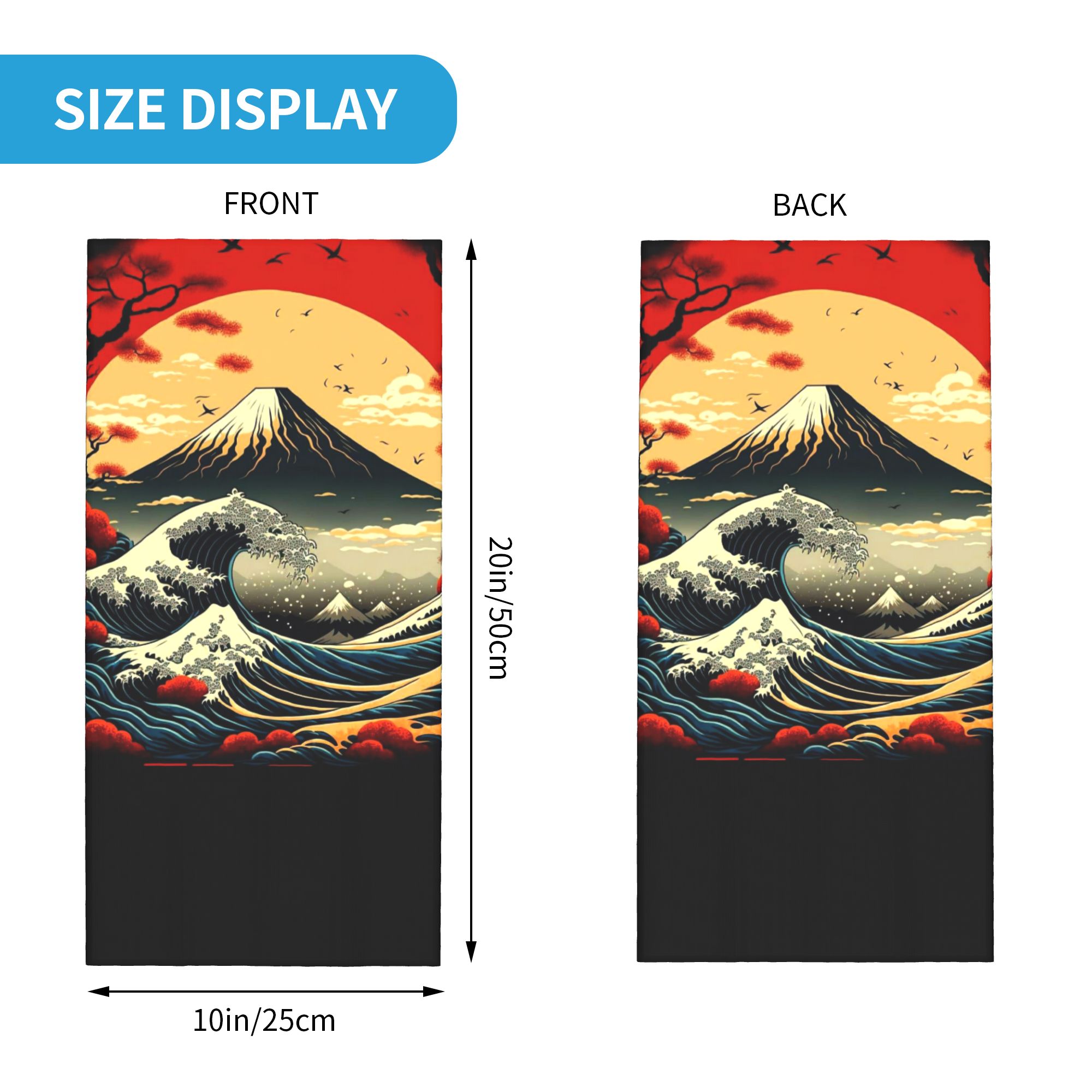 The Great Wave off Kanagawa Ba - Neck Gaiter Fleece recension och pris