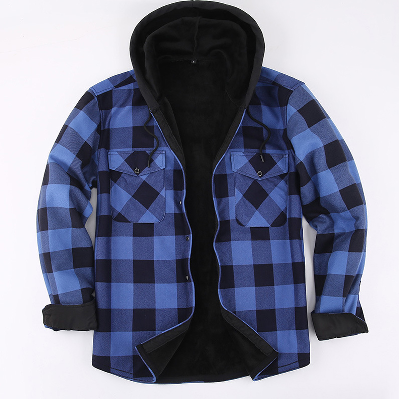 2023 New Autumn And Winter Men - Flannel Shirt Lined recension och pris