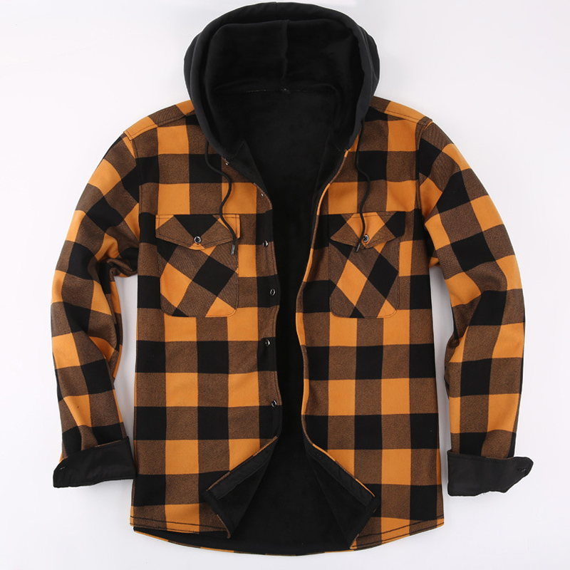 2023 New Autumn And Winter Men - Flannel Shirt Lined recension och pris