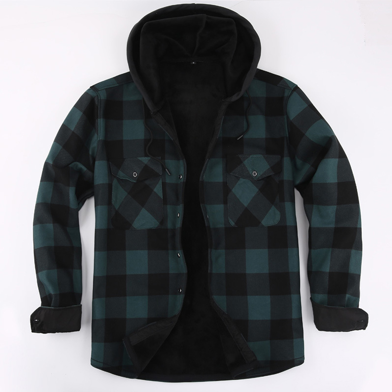 2023 New Autumn And Winter Men - Flannel Shirt Lined recension och pris