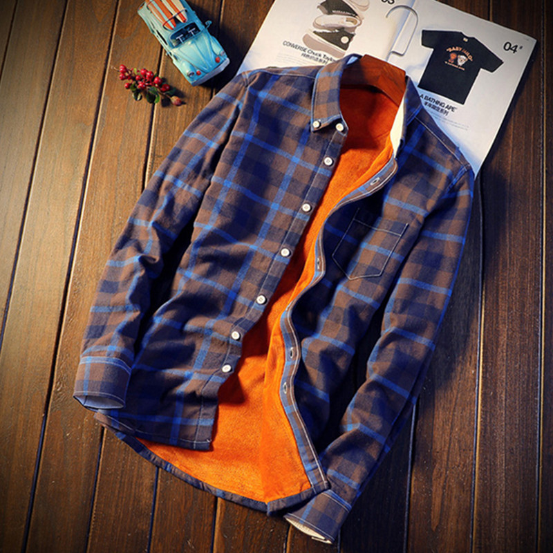 Camisa Masculina  Men Plaid Fl - Flannel Shirt Lined recension och pris