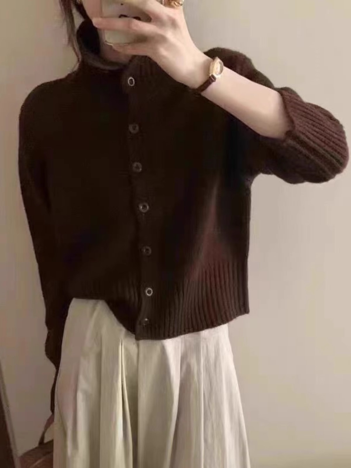 French new turtleneck short ca - Wool Coat Peacoat recension och pris