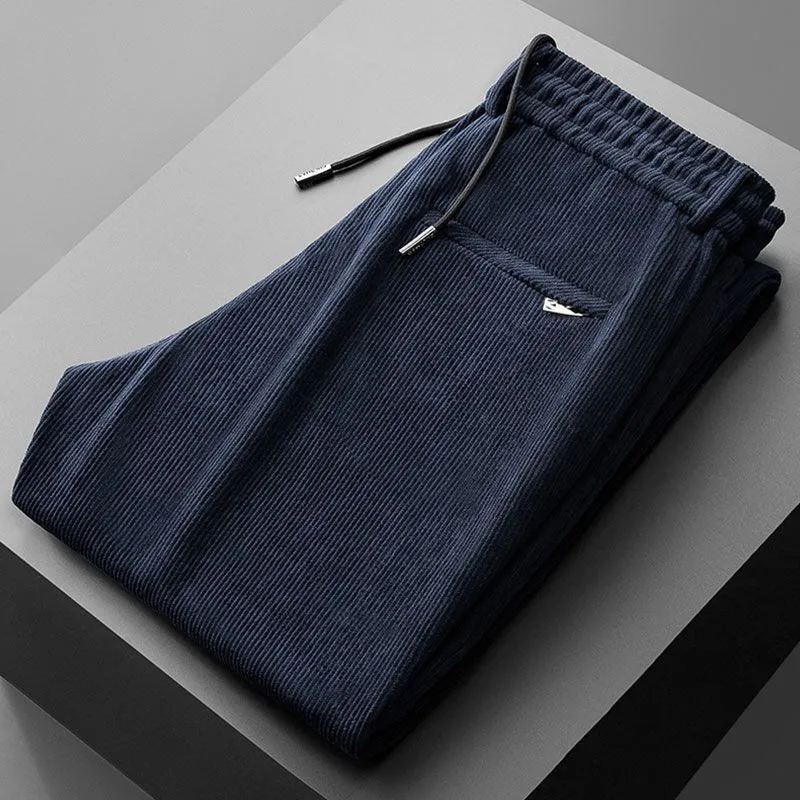 Men Corduroy Elastic Waist Cas - Corduroy Pant Warm recension och pris