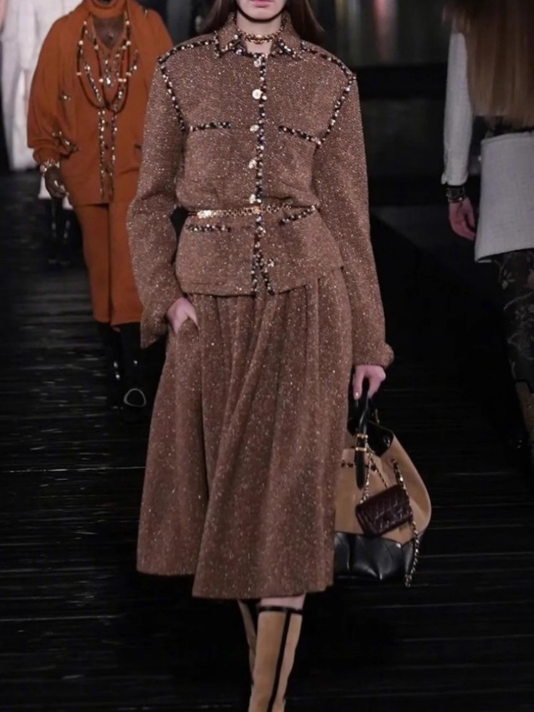 Female Elegant Turndown Collar - Wool Coat Peacoat recension och pris